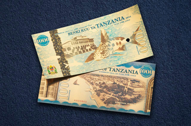 New Release: Tanzanian 1000 Shilling Kituo Cha Kigoma Gold Bill