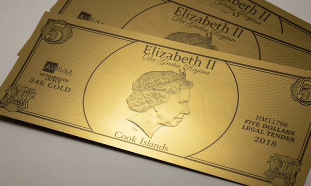 First Legal Tender Aurum® Currency Manufactured by Valaurum