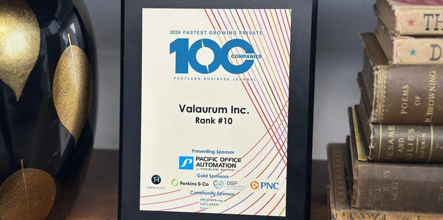 Valaurum, Inc. Earns Top 10 Spot at the 2024 Portland Business Journal Awards