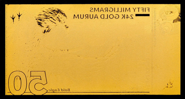 Bald Eagle Aurum® 50mg 24k Gold Bill 2024