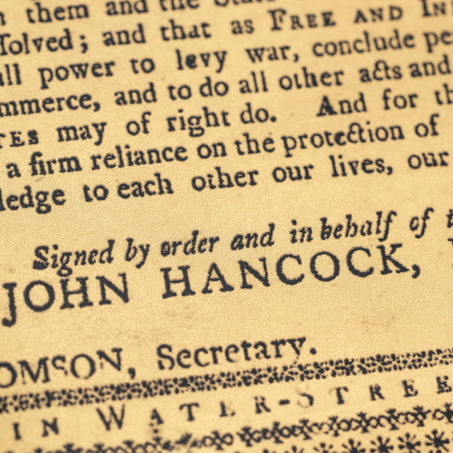 The Holt Declaration of Independence