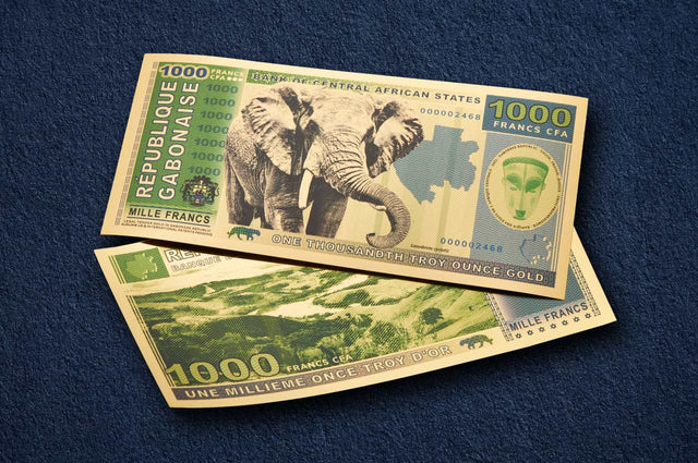 New Release: Gabon 1000 Franc Aurum® Gold Bill