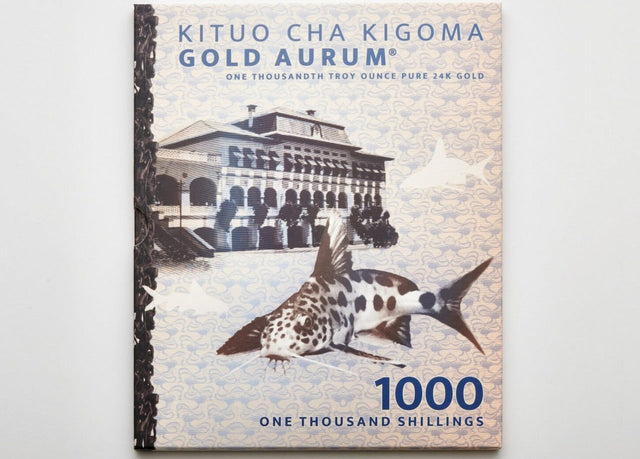 Tanzanian 1000 Shilling Kituo Cha Kigoma Aurum® 24k Gold Bill