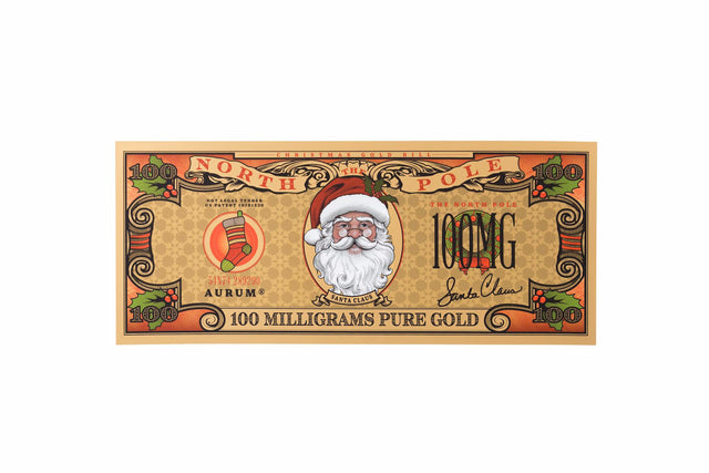 New! Santa Claus Aurum® 24k Gold Bill