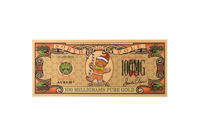 New! Gingerbread Man Aurum® 24k Gold Bill