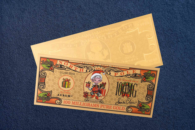 New! Santa's Helper Aurum® 24k Gold Bill