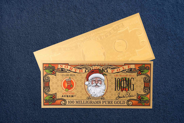 New! Santa Claus Aurum® 24k Gold Bill