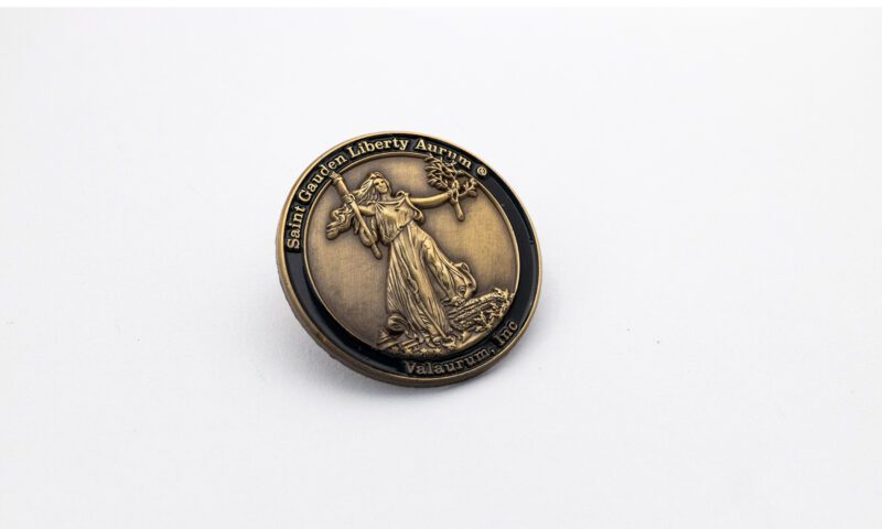 St. Gauden's Liberty Enamel Pin - Valaurum, Inc.