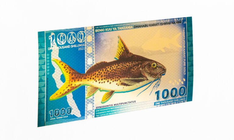 1000 Shilling Lake Tanganyika Gold Note - Valaurum, Inc.