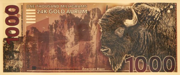 1000mg North American Bison Aurum® Gold Bill