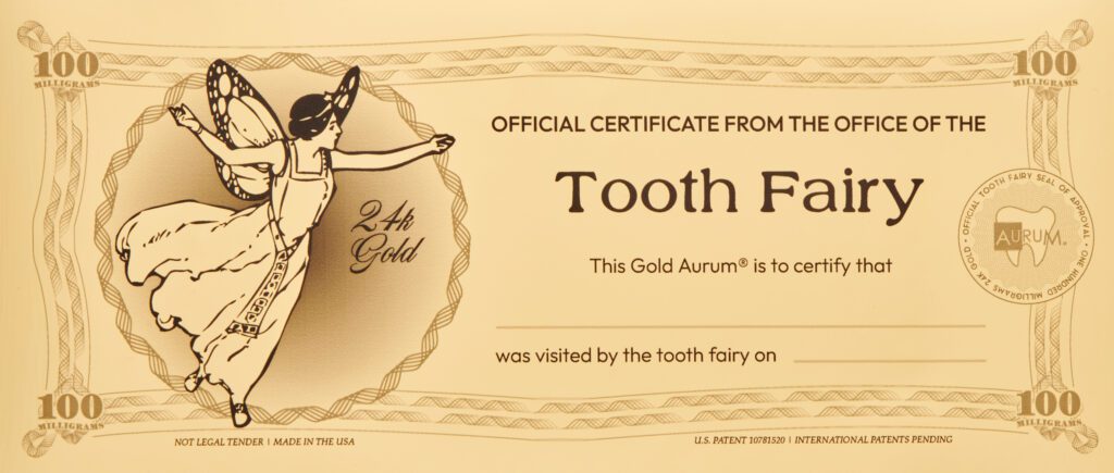 Tooth Fairy Aurum® bill.