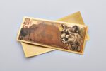 2023 North American Animal Series Mountain Lion Aurum bill product front and back.
