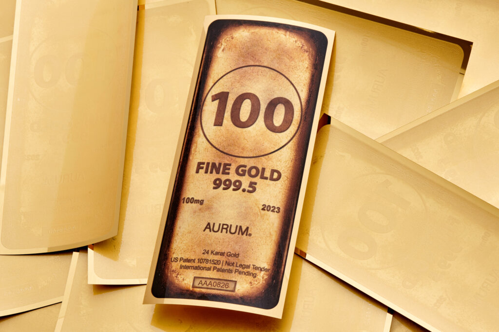 2023 Gold Bar Aurum Bill.