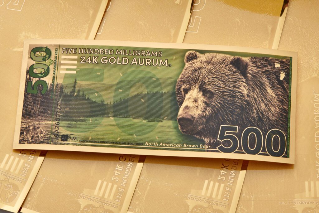 2023 North American Animal Brown Bear Aurum bill.