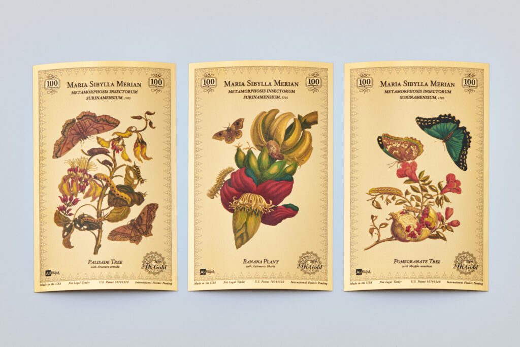 Merian Botanical Aurum® Series Fine Art Prints.