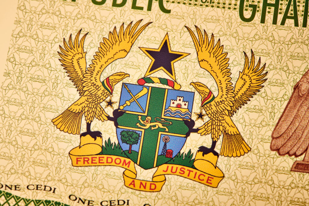 Ghana Justice Freedom and Justice seal.